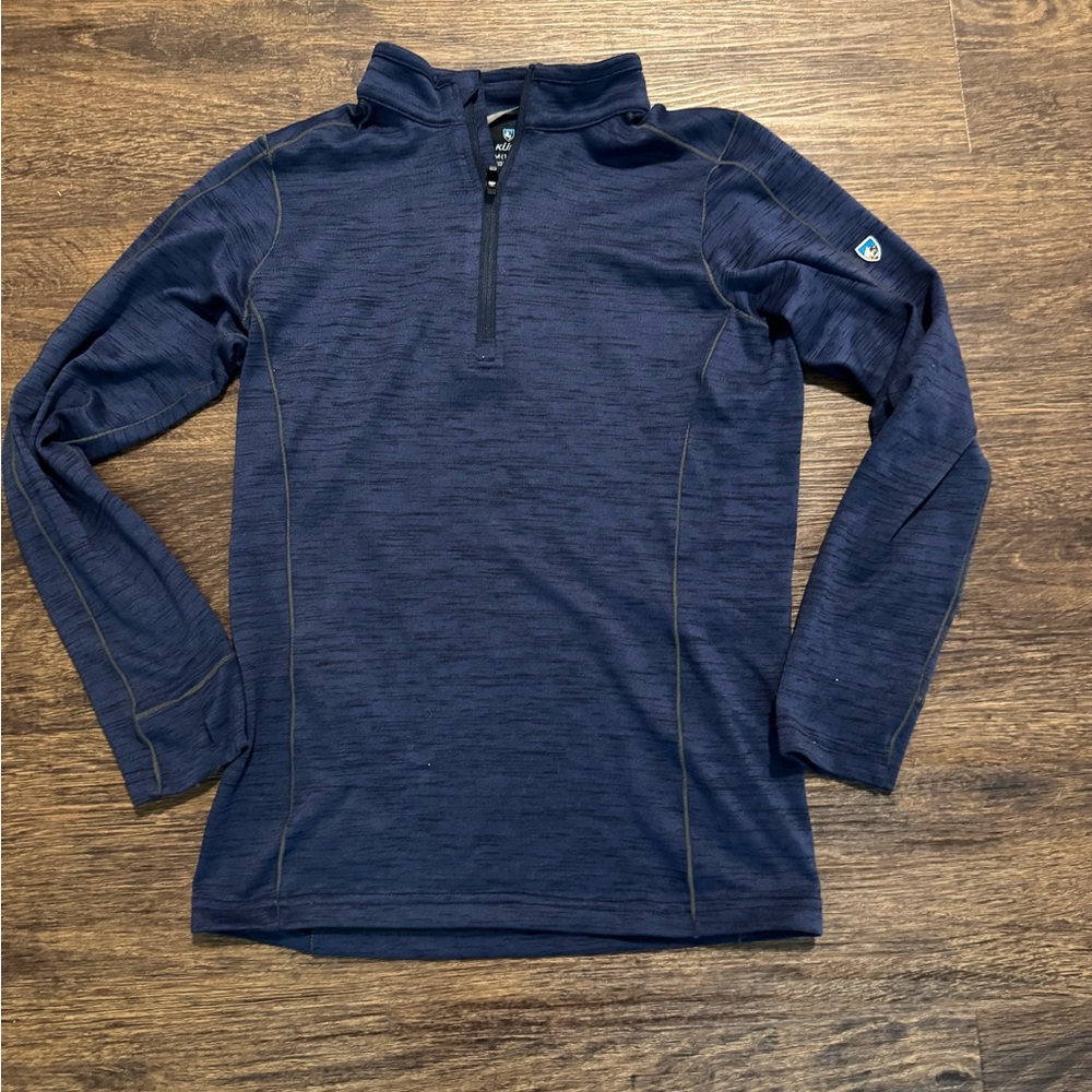 Kuhl 1/4 zip long sleeve top kids sz 10-12